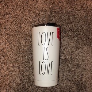 Rae Dunn "Love is Love" 17 ounce Tumbler